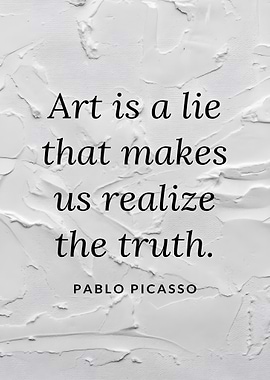 Picasso Quote on Art