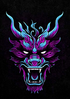 Dragon Head Illustration