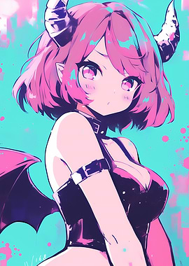 Pink-Haired Demon Girl