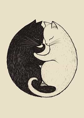 Yin Yang Cats