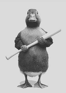 Duck with Baseball Bat