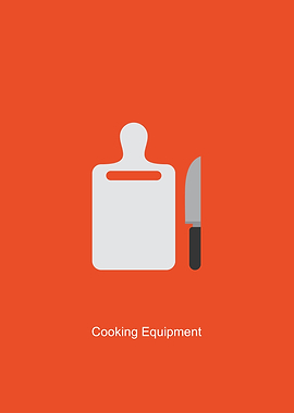 Cutting Board and Knife