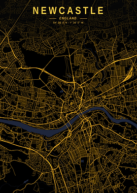 Newcastle Golden Map