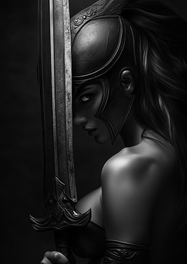 Warrior Woman with Sword