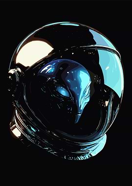 Alien Astronaut Helmet