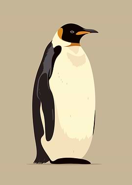 Literally a Penguin Minimalist Art