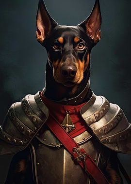 Doberman in Armor