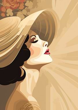 Vintage Woman in Hat