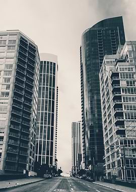 Cityscape with Skyscrapers
