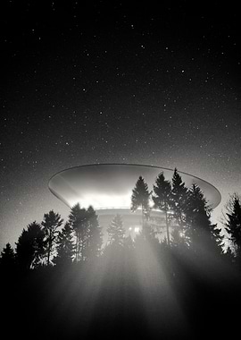 UFO Over Forest