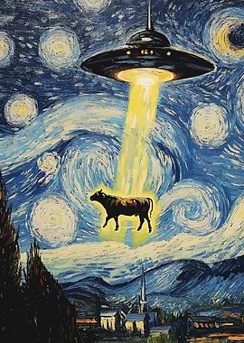 Cow Abducted by UFO
