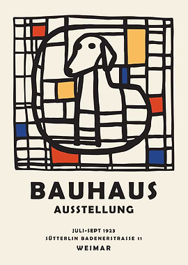 Bauhaus Dog Poster