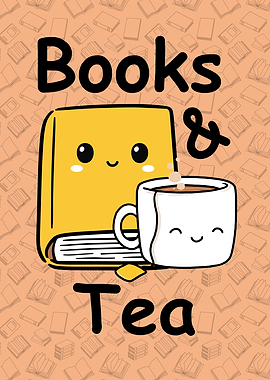 Books & Tea Illustration