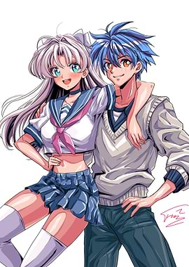 Anime Couple Portrait