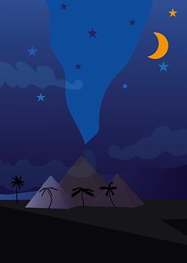 Night Sky Pyramids