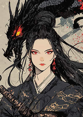 Dragon & Warrior Woman