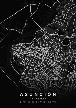 Asuncion Paraguay City Map