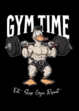 Muscular Duck Gym Time