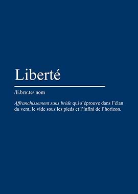 Liberté définition, citation inspirante et minimaliste