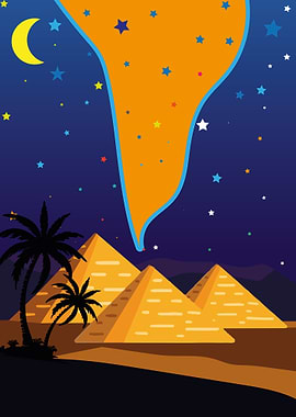 Pyramids Under the Stars