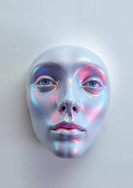 Holographic Face Portrait