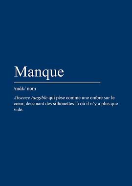 Manque définition, citation inspirante et minimaliste