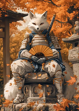 Fox Samurai in Autumn