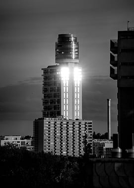 Cityscape with Tower
