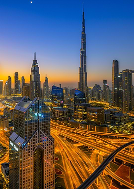 Dubai Skyline at Dawn