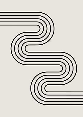 Abstract Line Art Print