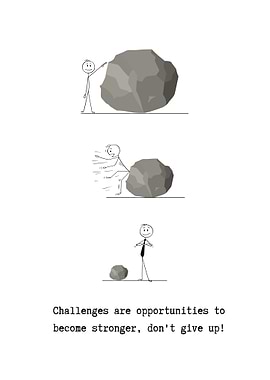 Stick Figure Overcoming Challenges