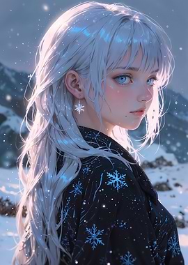 Snowflake Anime Girl
