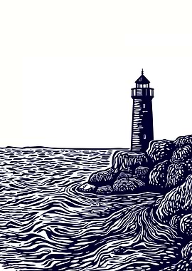 Lighthouse by the Sea