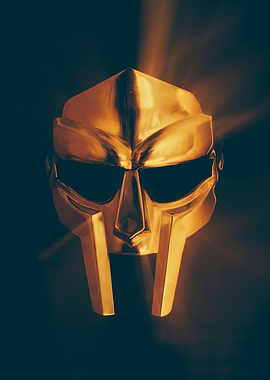 Gold Doom Mask, mf doom music hip hop rapper