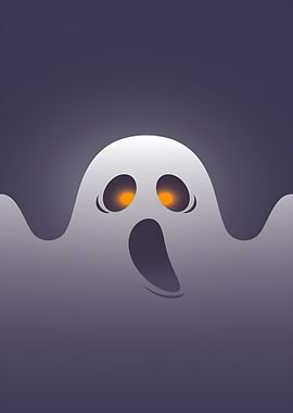 Ghost with Glowing Eyes