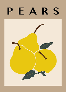 Pears Minimalist Print