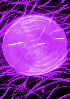 Purple Orb in Darkness