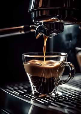 Espresso Machine Pour