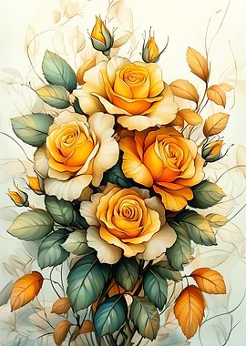 Yellow Rose Bouquet
