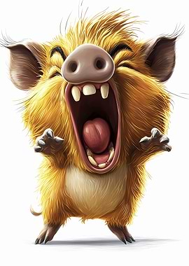 Roaring Wildling – Adorable Baby Boar