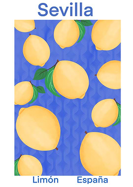 Sevilla Lemon Print