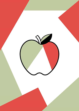 Apple Minimalist Art