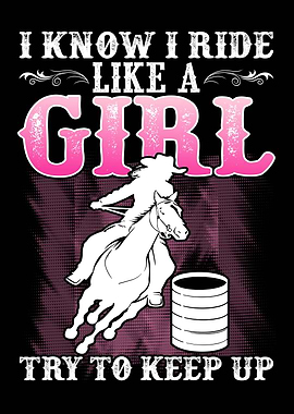 Barrel Racing Girl