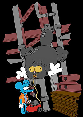 Inflated Cat & Mouse