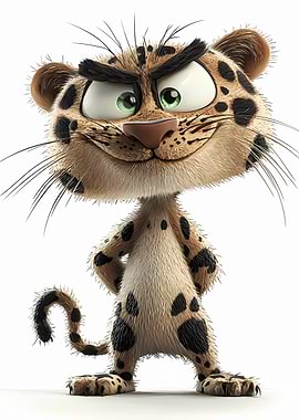 Feisty Feline – The Playful Leopard