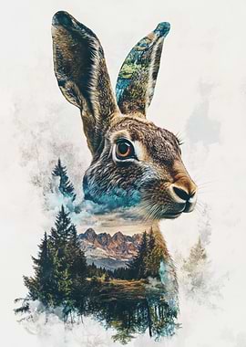 Mountain Hare Portrait