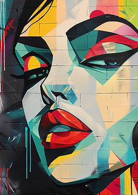 Abstract Woman Portrait