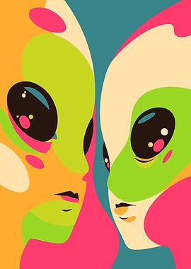 Alien Couple Portrait
