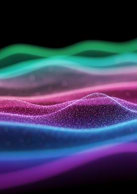 Abstract Neon Waves