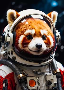 Red Panda Astronaut